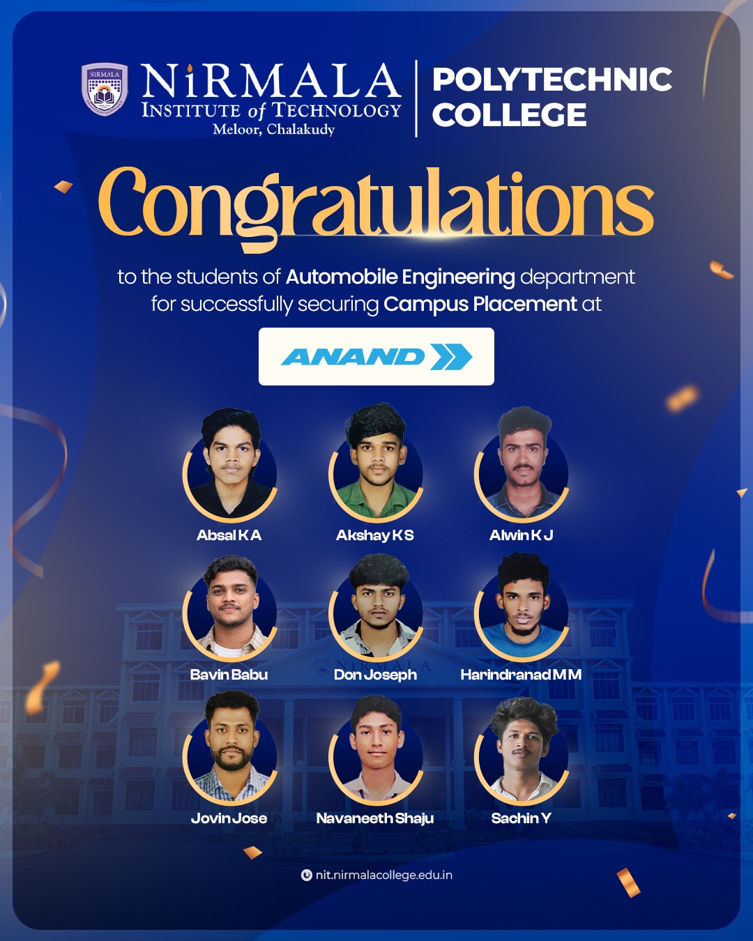 Placements 2026- Automobile Engineering