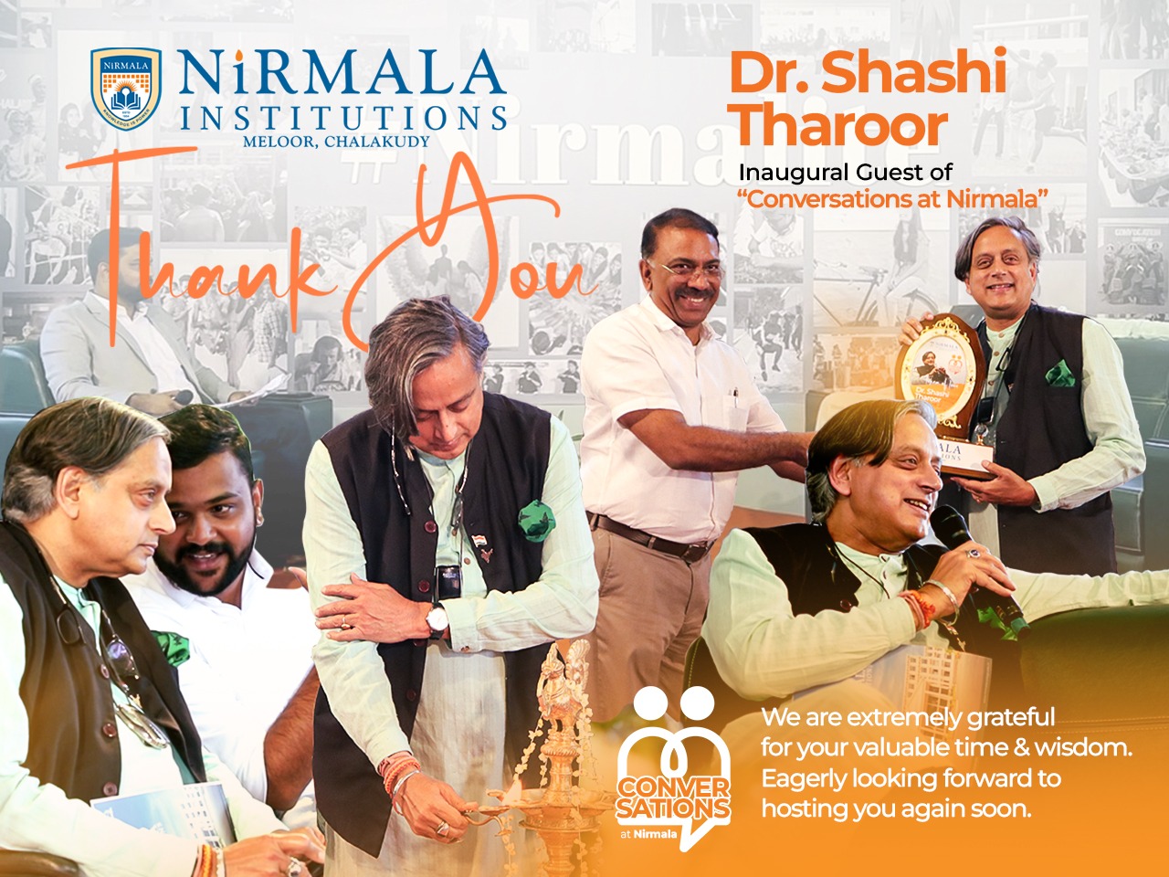 Conversations at Nirmala - Dr. Shashi Tharoor