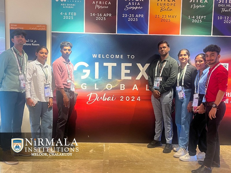 Nirmala Students at Gitex 2024 in Dubai